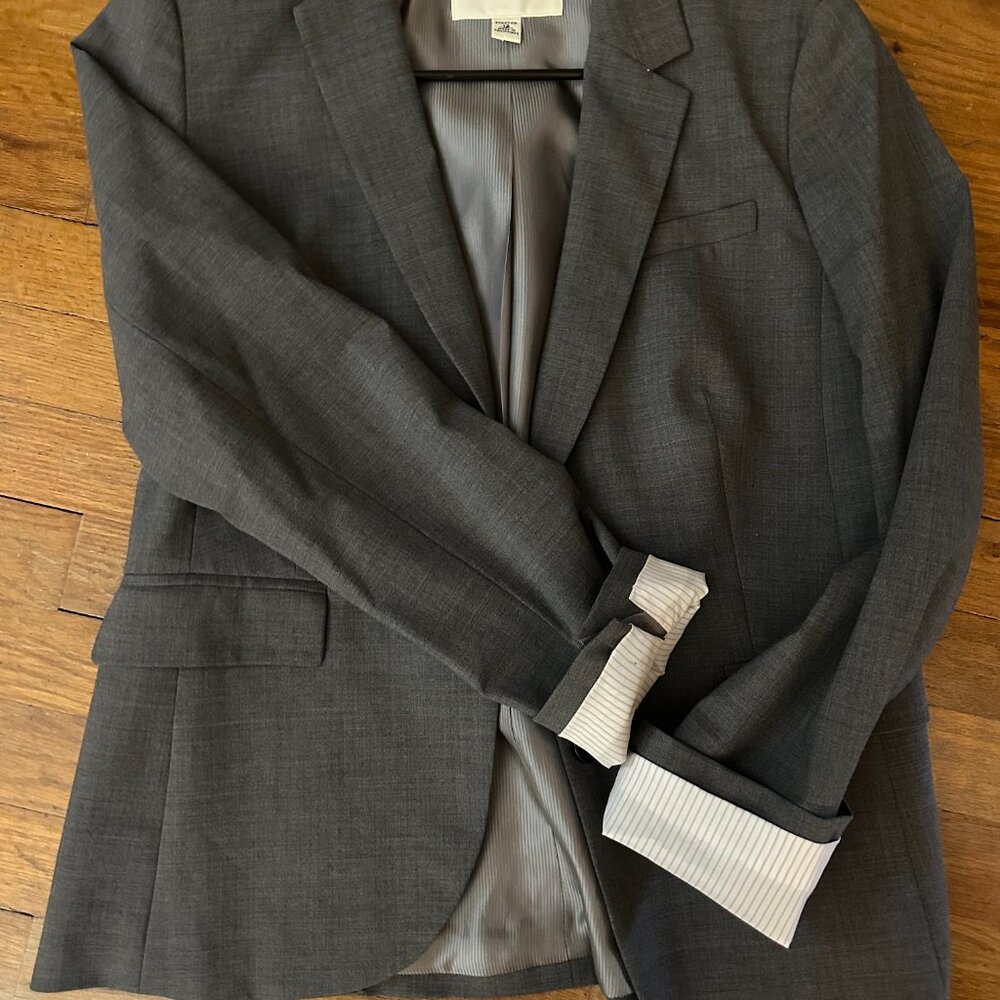Banana Republic Lined gray Women's Blazer size 12